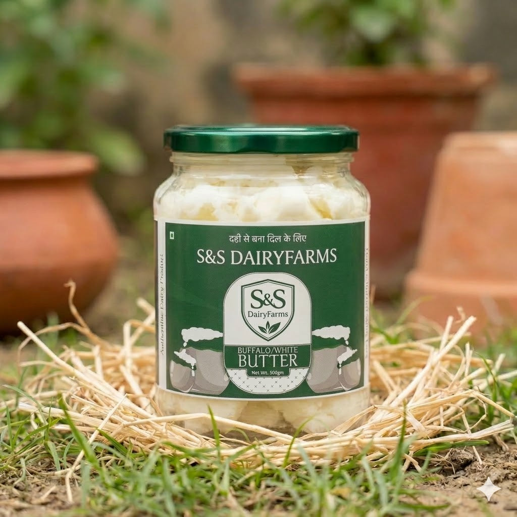 Pure Unslated Buffalo Milk Butter(శుద్ధ ఉప్పు లేని గేదె పాలు వెన్న)